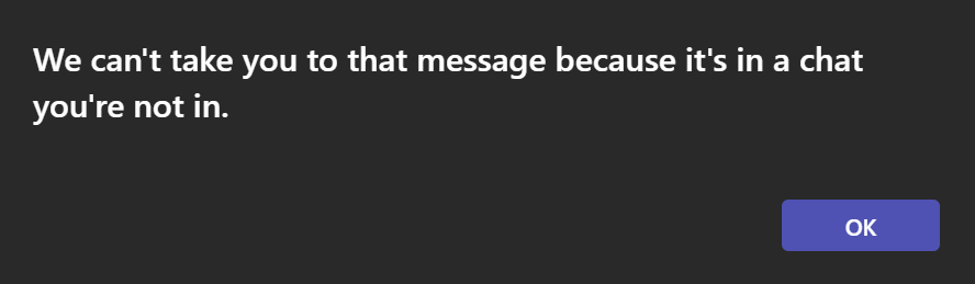 Error message when template doesn’t allow access