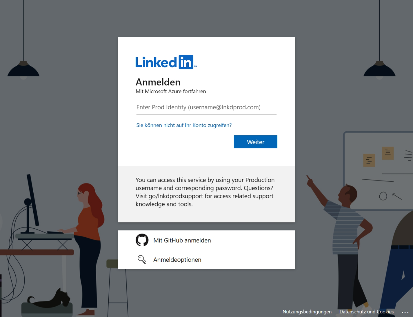 LinkedIn sign-in page