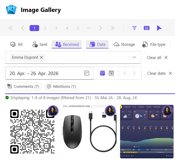Available filters