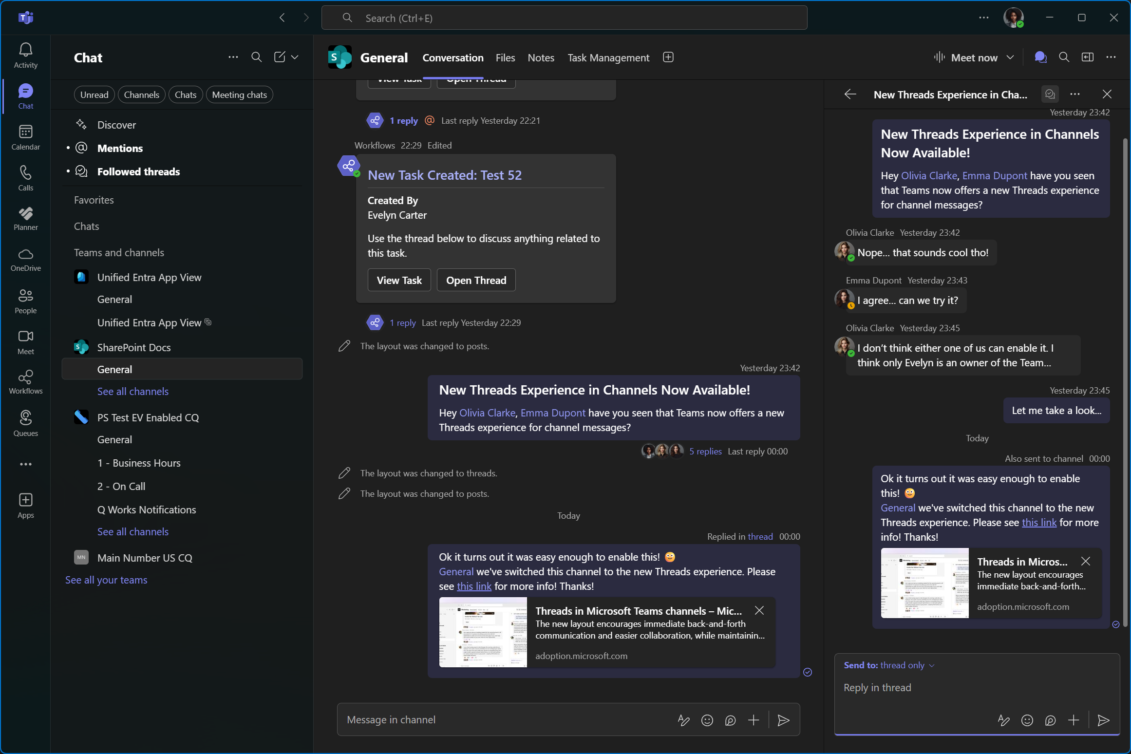 Reply in thread and channel while thread is still open