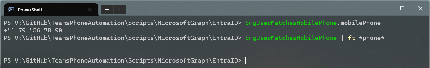 Format-Table does not work with specific properties