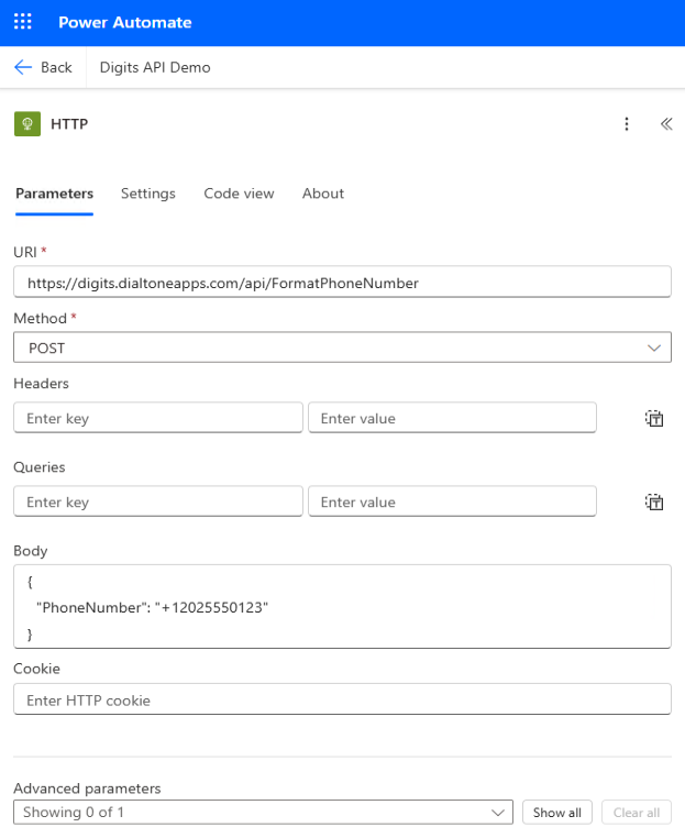 Microsoft HTTP Action