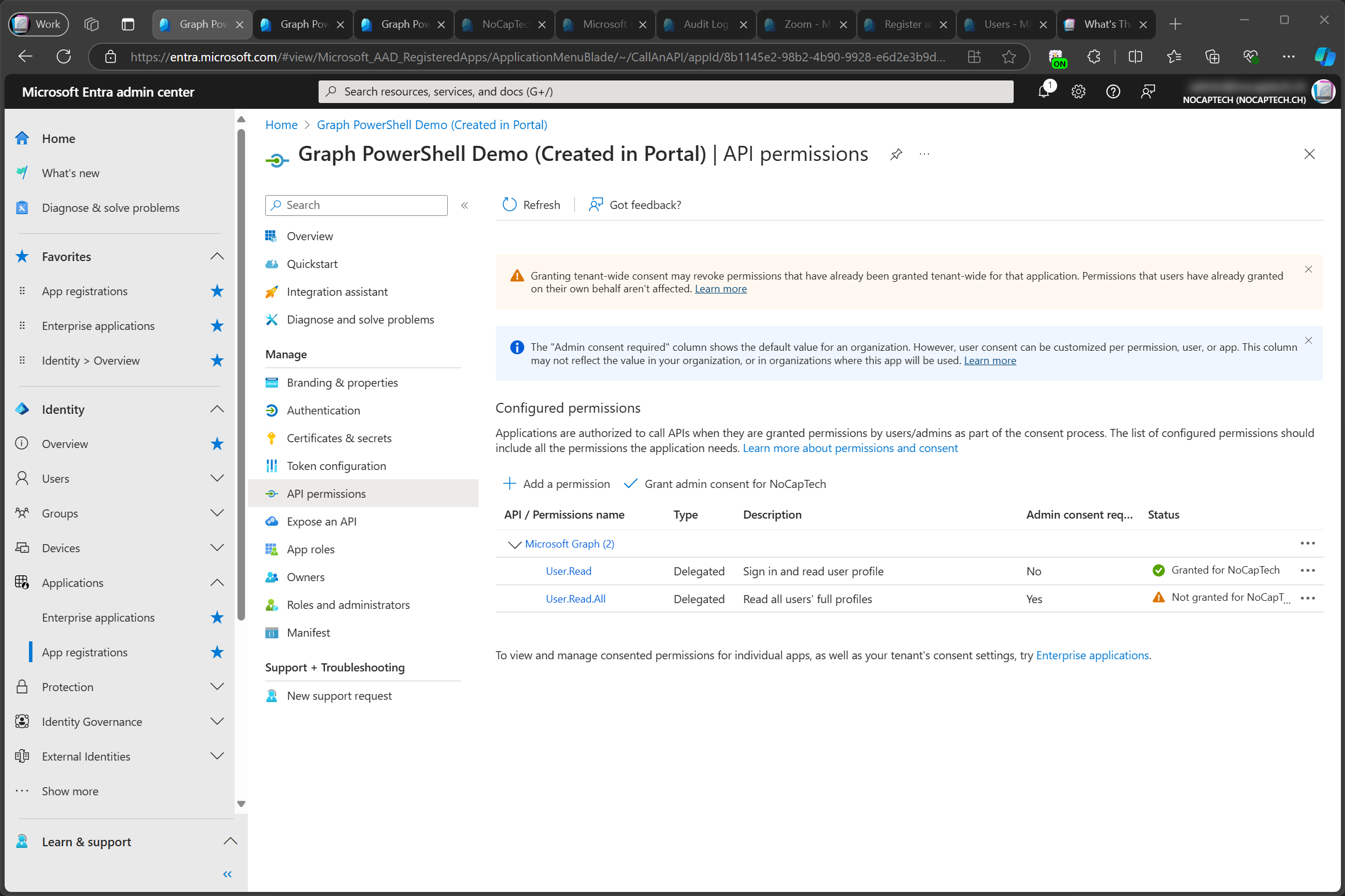 User.Read.All added to configured permissions of app registration